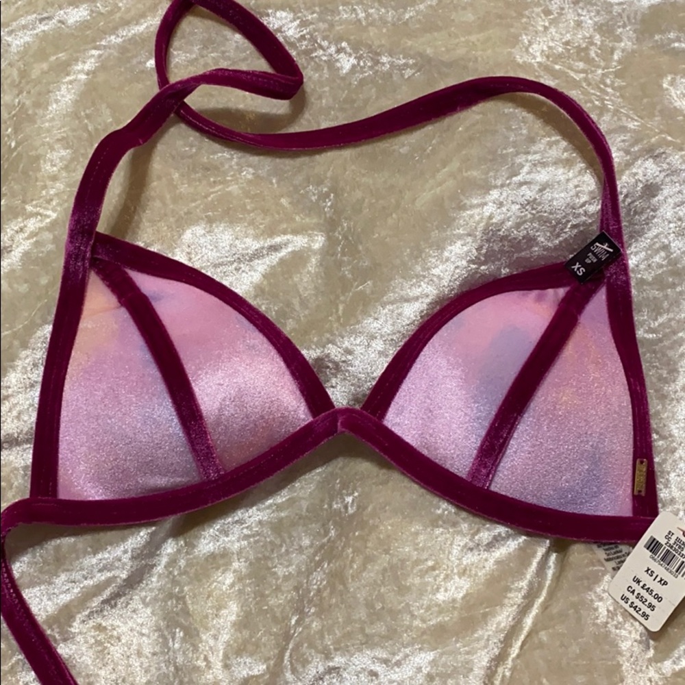 Victoria’s Secret PINK Velvet Bikini Top